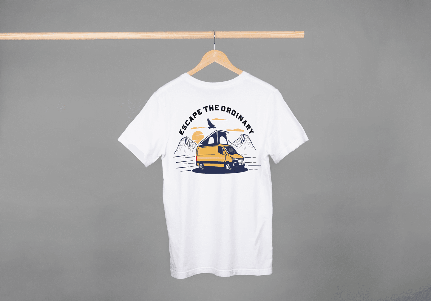 Escape The Ordinary Camper Van: Adventure Seeker Tee - Essentia Attire