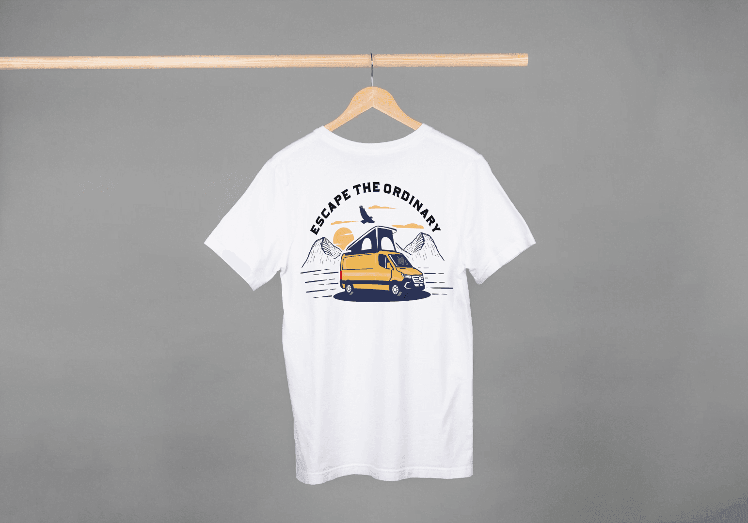 Escape The Ordinary Camper Van: Adventure Seeker Tee - Essentia Attire