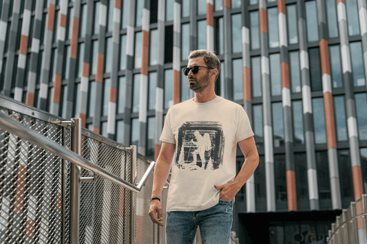 Abstract Explorer Adventure: Grunge Outdoor Graphic Tee - Essentia Attire