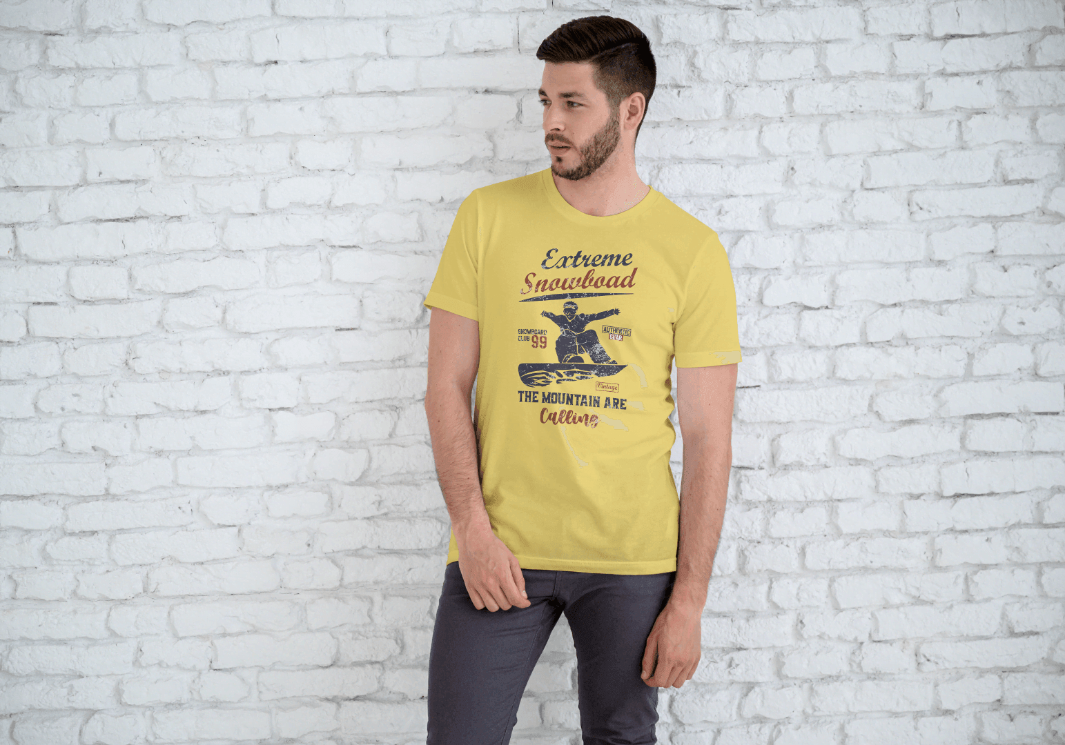 Extreme Snowboard: Mountain Calling Tee - Essentia Attire