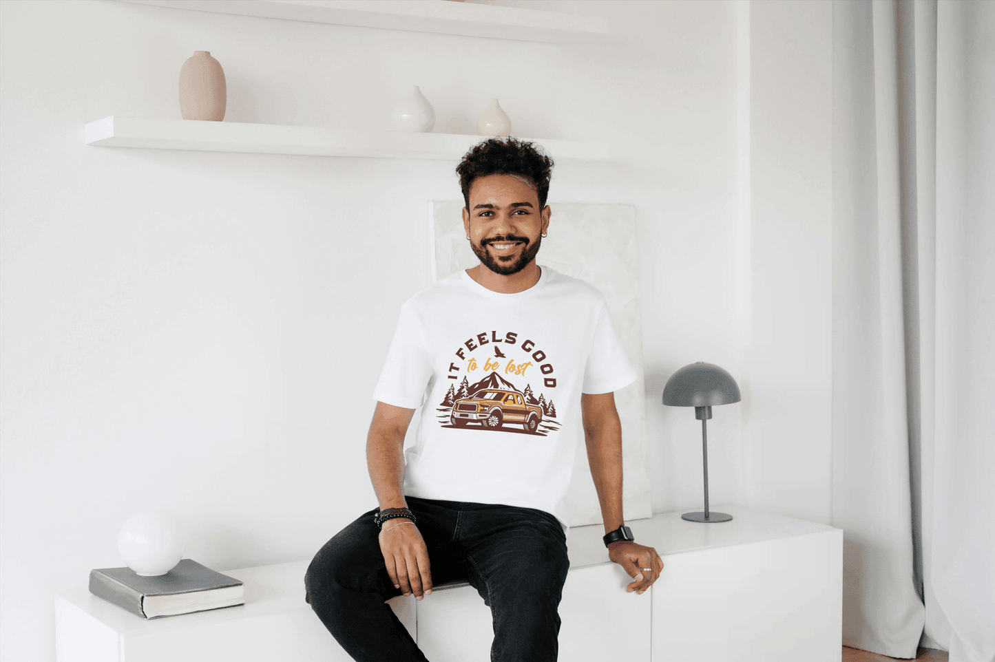 It Feels Good To Be Lost Adventure: Off-Road Truck Tee - Essentia Attire