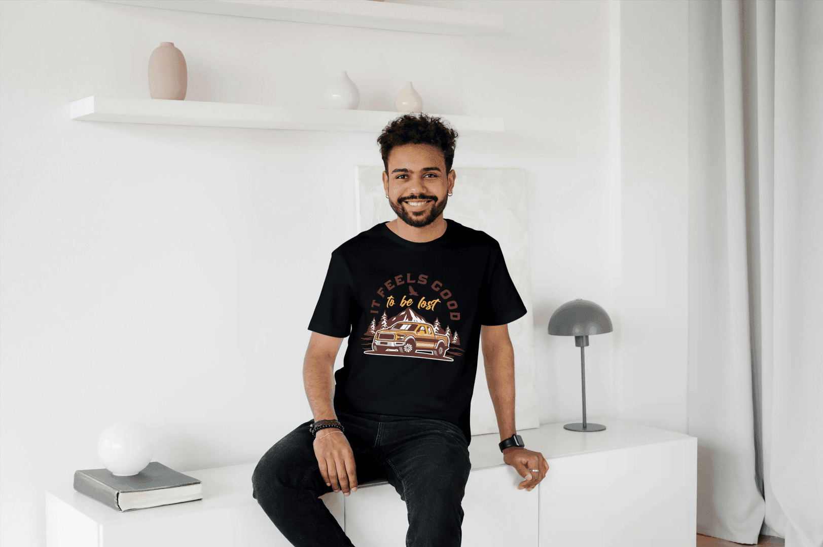 It Feels Good To Be Lost Adventure: Off-Road Truck Tee - Essentia Attire