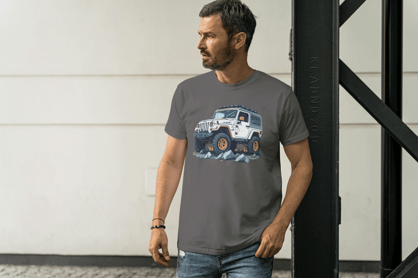Off-Road Adventure SUV: Jeep Wrangler Style Tee - Essentia Attire