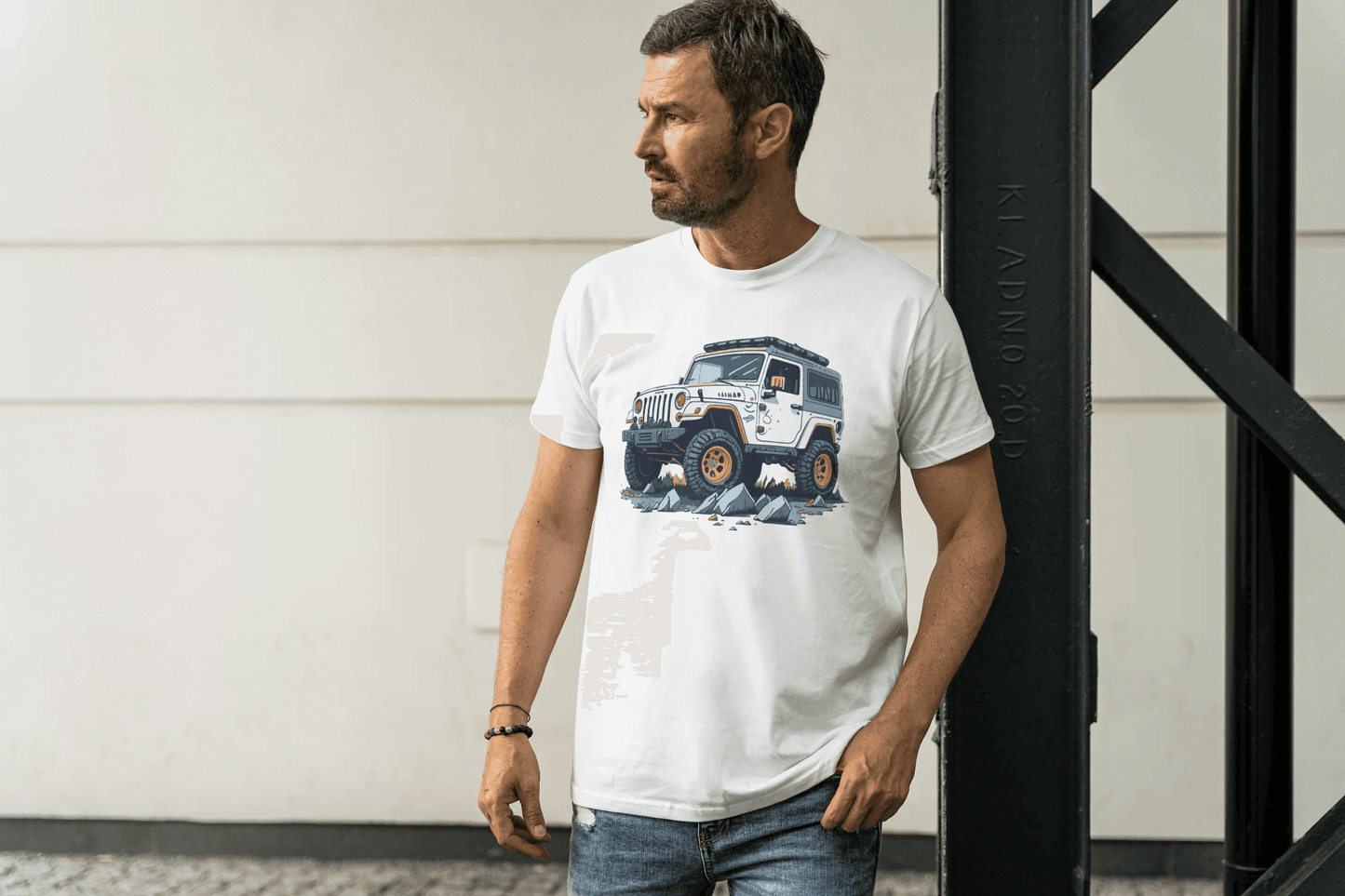 Off-Road Adventure SUV: Jeep Wrangler Style Tee - Essentia Attire