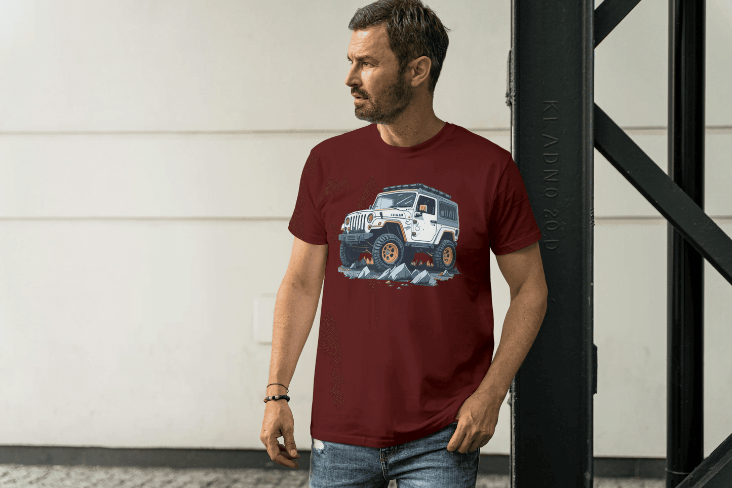 Off-Road Adventure SUV: Jeep Wrangler Style Tee - Essentia Attire