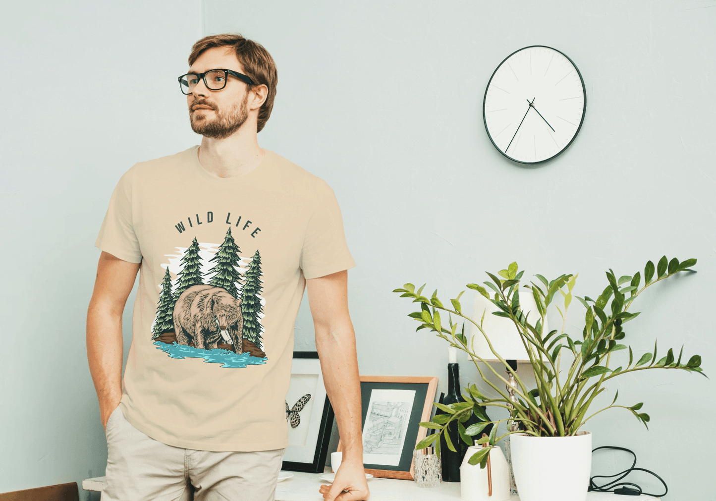Wild Life Bear & Forest: Nature Explorer Tee - Essentia Attire