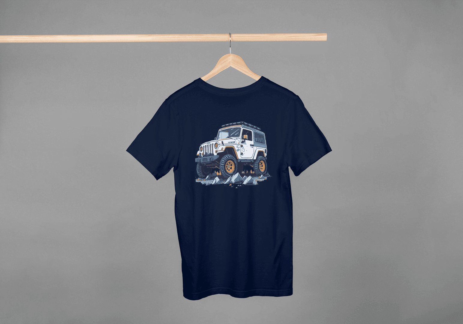 Off-Road Adventure SUV: Jeep Wrangler Style Tee - Essentia Attire