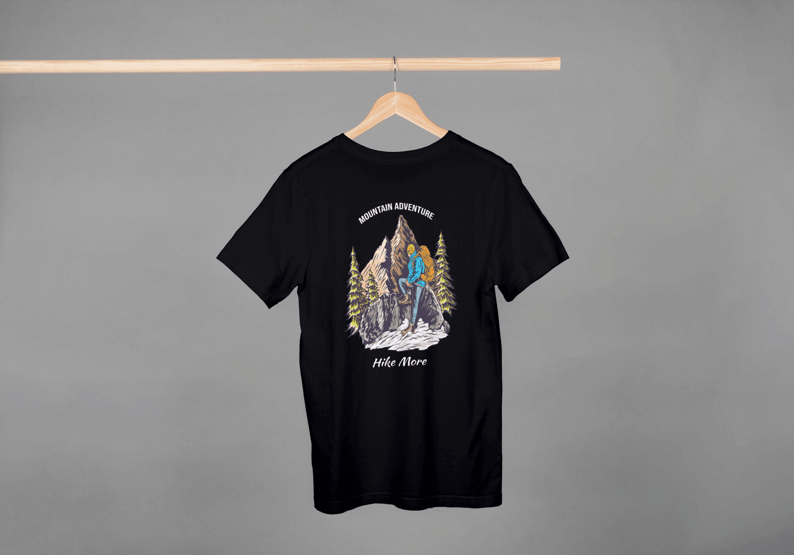 Hike More Mountain Adventure: Outdoor Explorer Tee - Essentia Attire