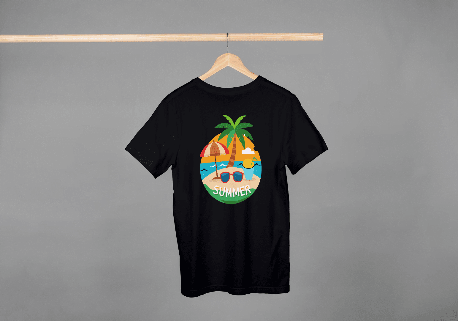 Beach Summer Vibes: Tropical Island Getaway Tee - Essentia Attire