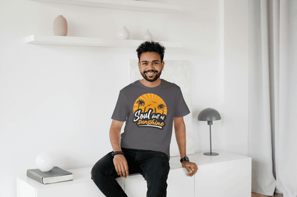 Soul Full of Sunshine: Tropical Sunset Beach Tee - Essentia Attire