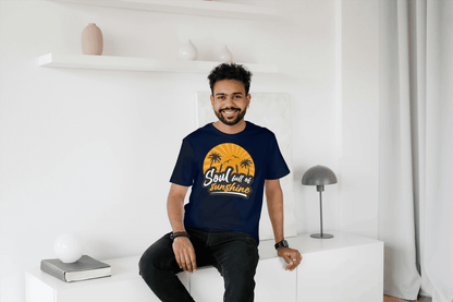 Soul Full of Sunshine: Tropical Sunset Beach Tee - Essentia Attire