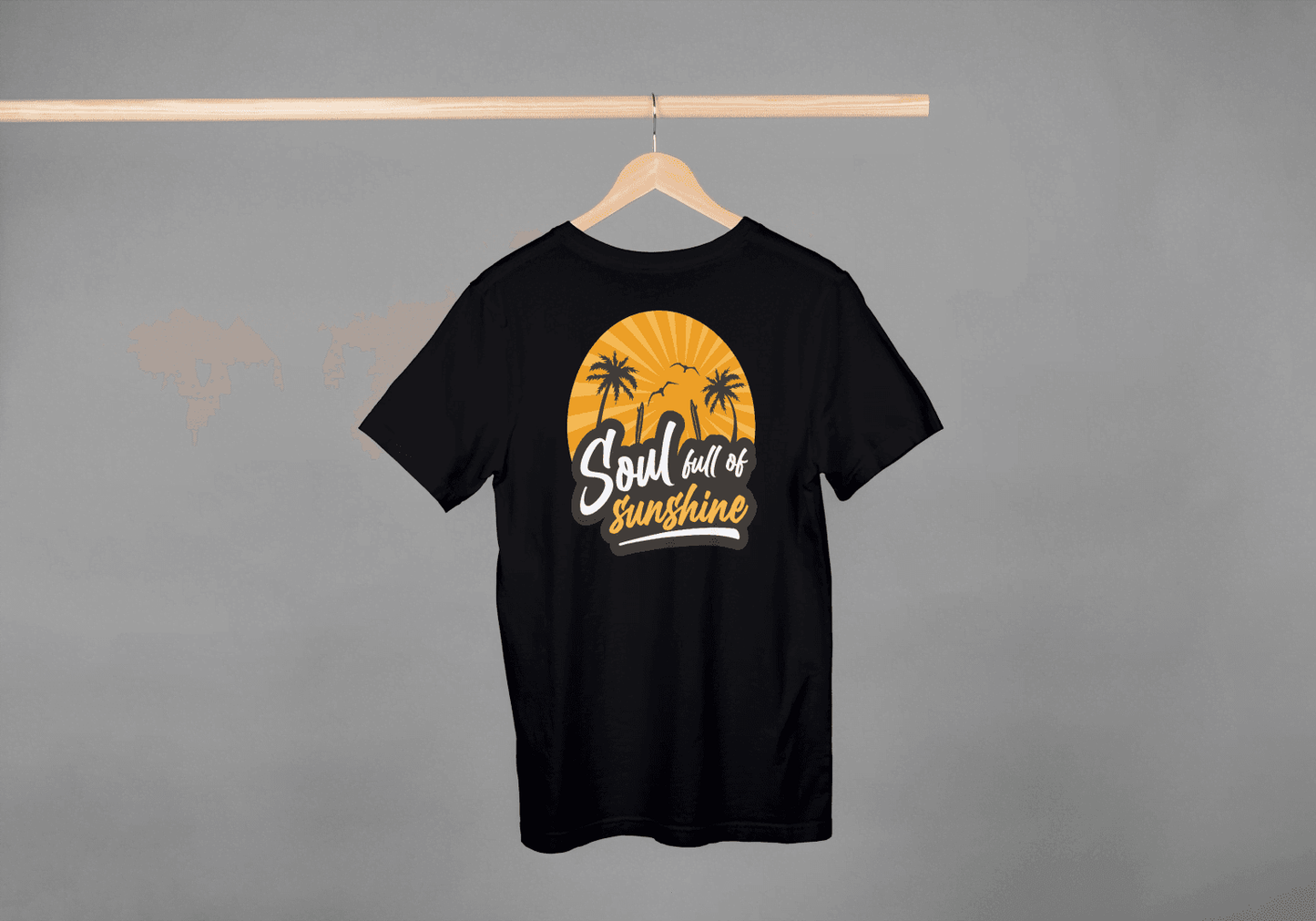 Soul Full of Sunshine: Tropical Sunset Beach Tee - Essentia Attire
