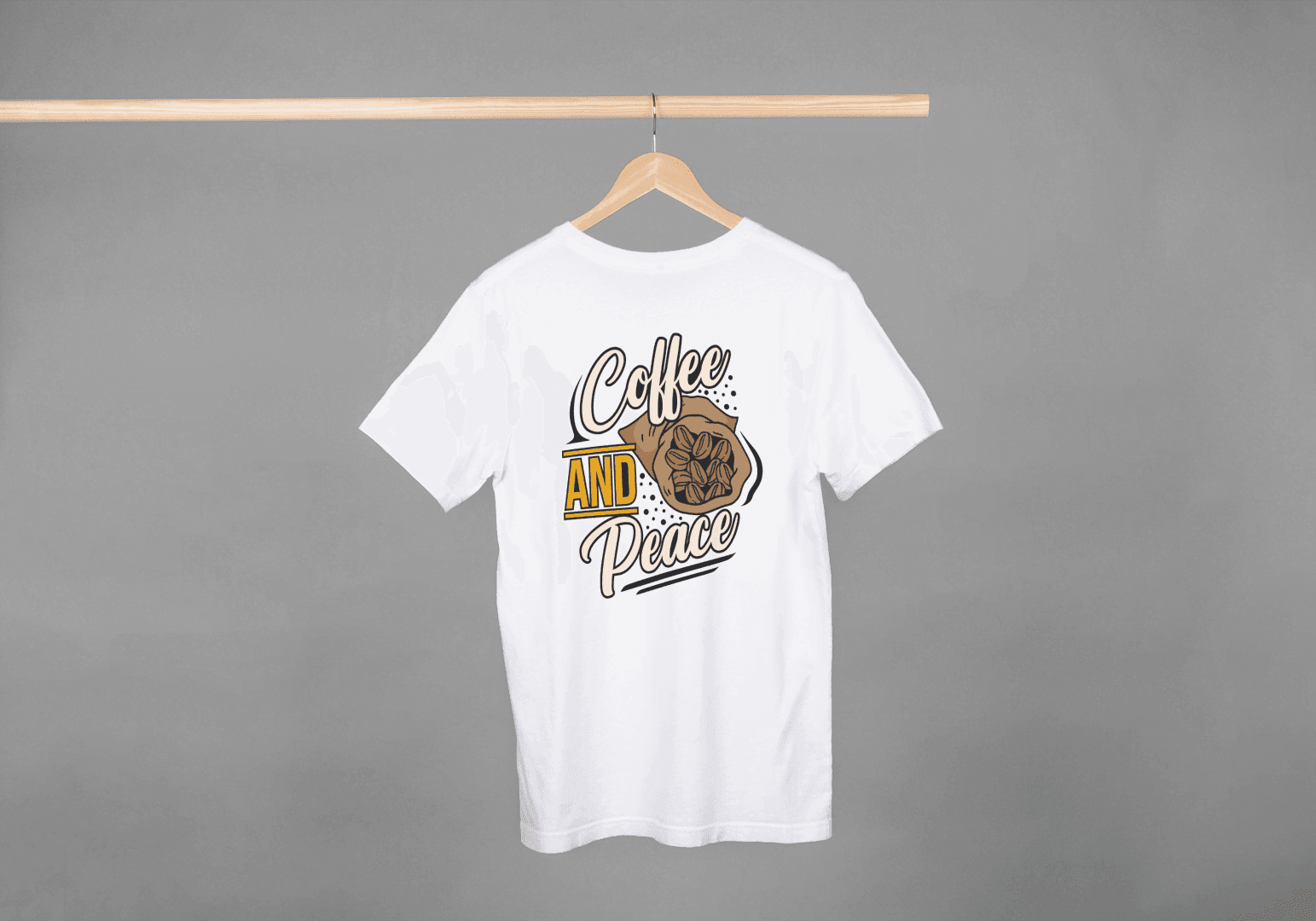 Coffee and Peace: Relaxing Brew Tee - Essentia Attire