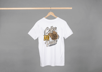 Coffee and Peace: Relaxing Brew Tee - Essentia Attire