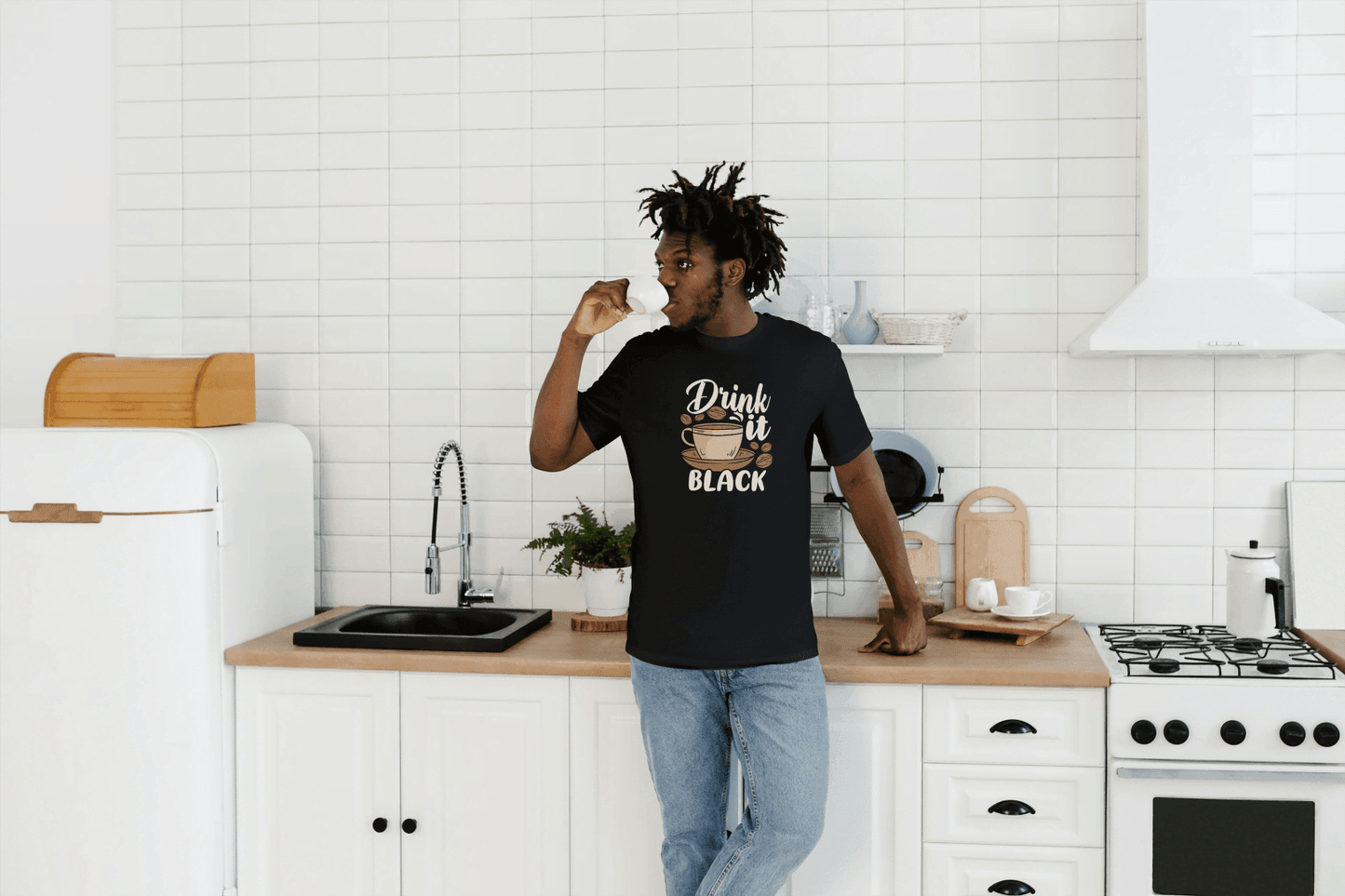 Drink It Black Coffee: Coffee Purist Tee - Essentia Attire