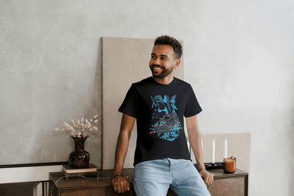 Cyberpunk Dynamic Car: Futuristic Graphic Tee - Essentia Attire