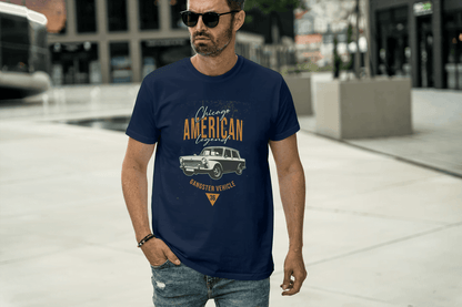 Chicago American Legend: Vintage Gangster Vehicle Tee - Essentia Attire