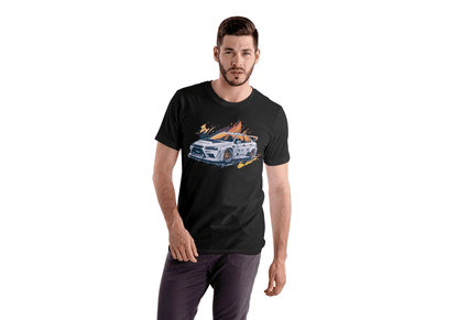 Nissan Skyline R34 Drift Car: Dynamic Car Enthusiast Tee - Essentia Attire
