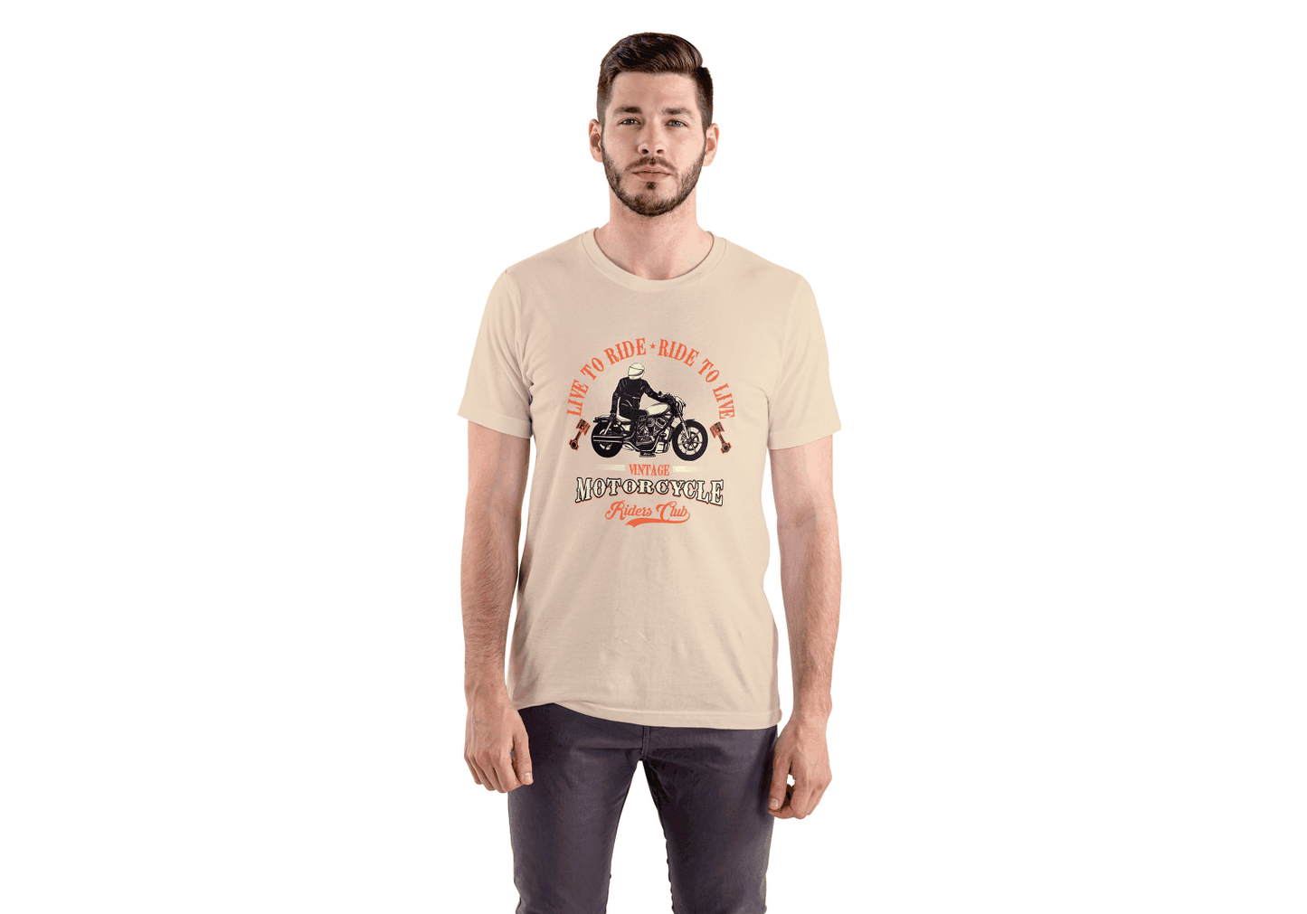 Live To Ride: Vintage Motorcycle - Essentia Attire