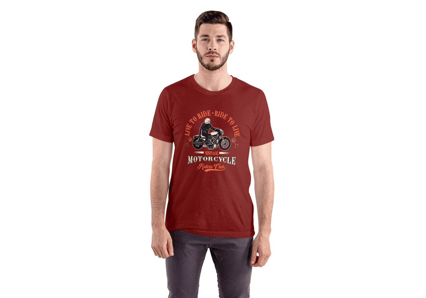 Live To Ride: Vintage Motorcycle - Essentia Attire