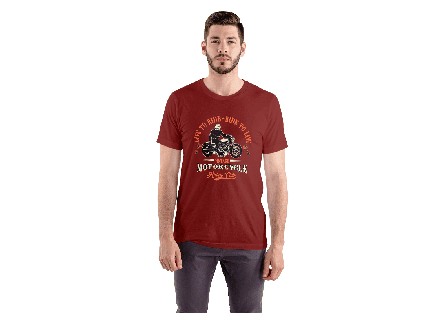 Live To Ride: Vintage Motorcycle - Essentia Attire