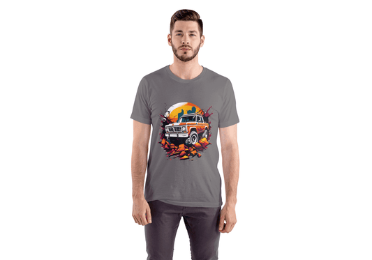 Vintage Off-Road Truck: Retro 4x4 Adventure Tee - Essentia Attire