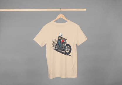 Vintage Biker Ride: Custom Motorcycle Graphic Tee - Essentia Attire