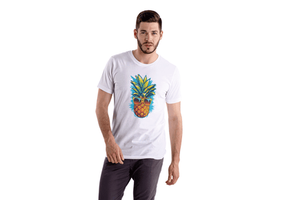 Cool Pineapple: Tropical Vibe Pineapple Tee - Essentia Attire