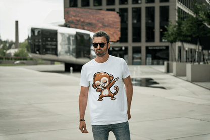 Dabbing Monkey: Cute Cartoon Animal Tee - Essentia Attire