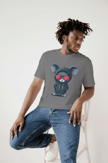 Cool Mouse with Sunglasses: Urban Animal Graphic Tee - Essentia Attire
