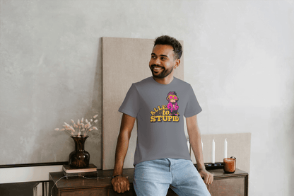 Allen To Stupid: Funny Monkey Graphic Tee - Essentia Attire
