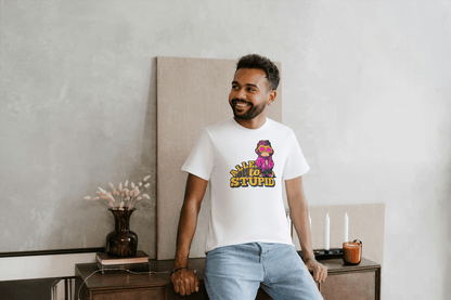 Allen To Stupid: Funny Monkey Graphic Tee - Essentia Attire