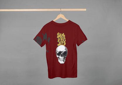 Such is Life Skull: Edgy Philosophical Tee - Essentia Attire