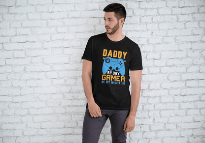 Daddy By Day Gamer By Night: Funny Dad Gamer Tee - Essentia Attire