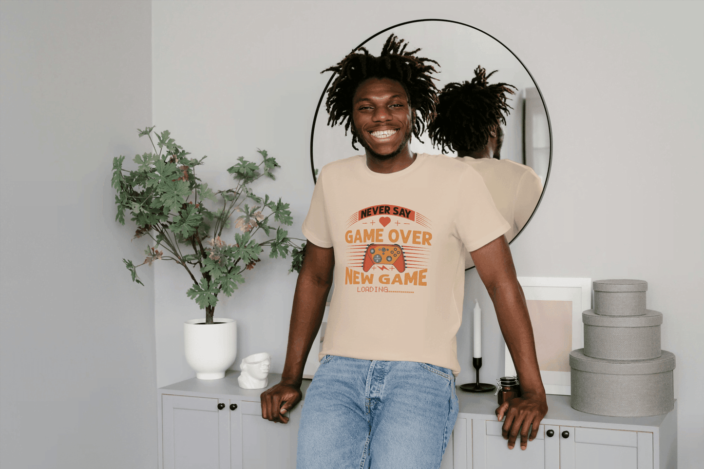 New Game Loading Gamer: Never Say Game Over Tee - Essentia Attire