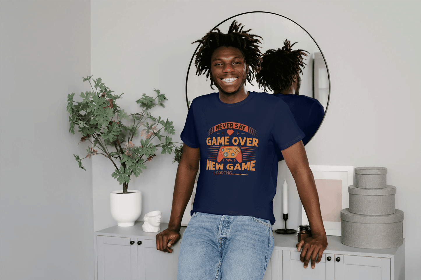 New Game Loading Gamer: Never Say Game Over Tee - Essentia Attire