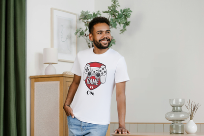 "Play More Sleep Less" Gaming: Retro Pixel Gamer Tee - Essentia Attire