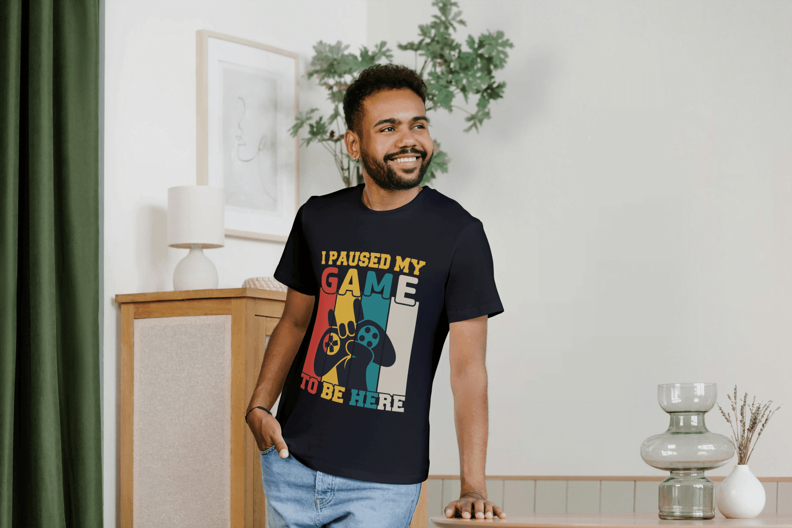 I Paused My Game: Funny Gamer Tee - Essentia Attire