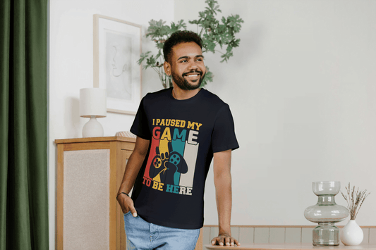 I Paused My Game: Funny Gamer Tee - Essentia Attire