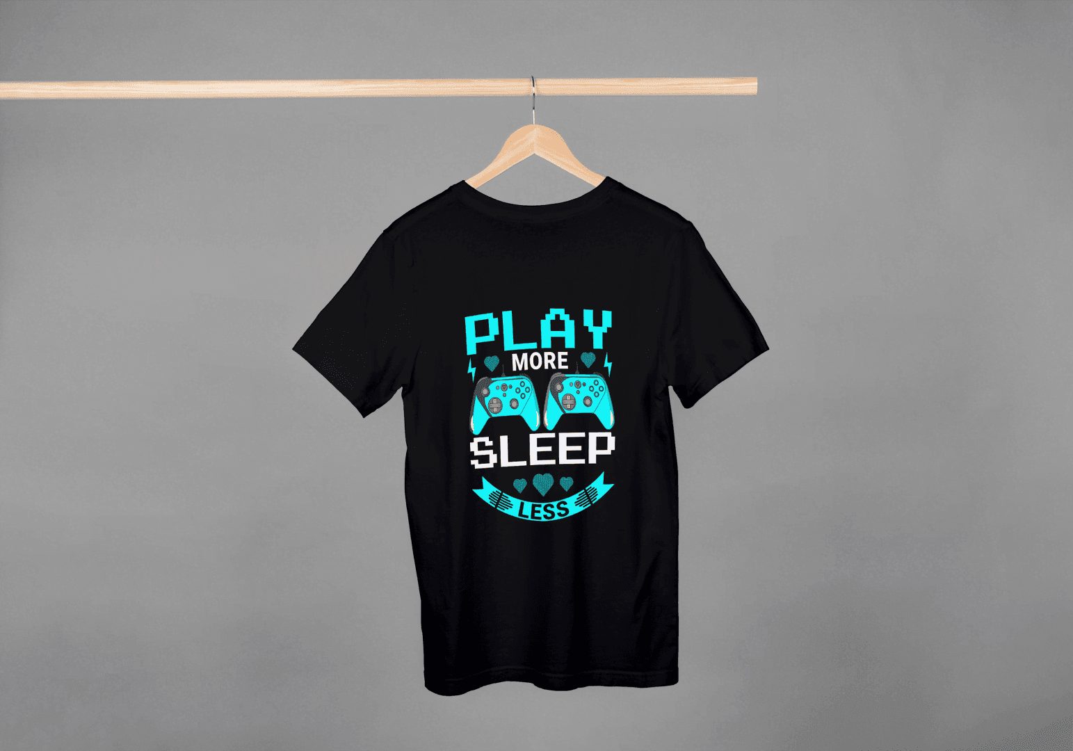 Play More Sleep Less Gaming: Retro Gamer Tee - Essentia Attire