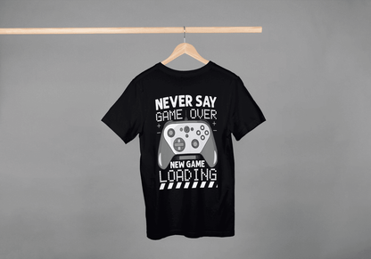 Never Say Game Over: Gamers Tee - Essentia Attire