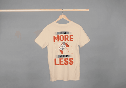 Play More Sleep Less Gaming: Retro Pixel Gamer Tee - Essentia Attire