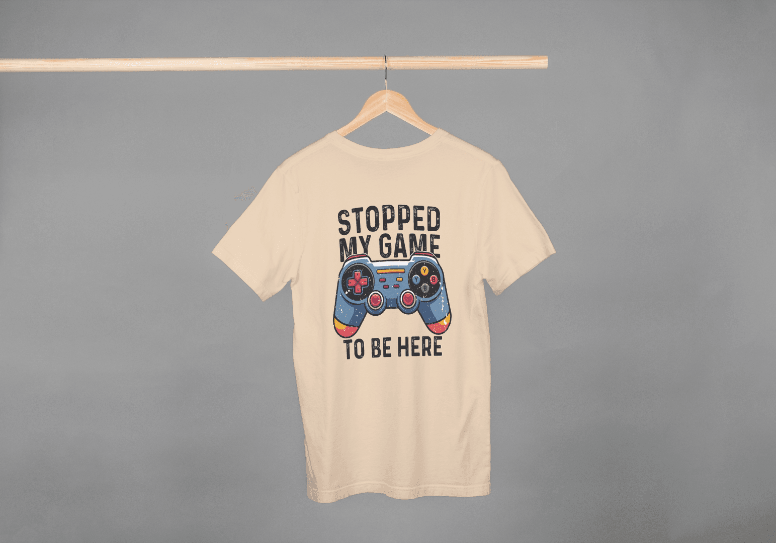 Stopped My Game To Be Here: Funny Gamer Tee - Essentia Attire