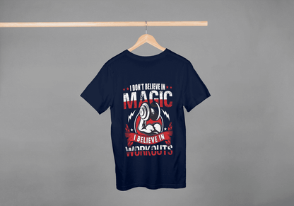 I Believe In Workouts Gym Motivational: Fitness Statement Tee - Essentia Attire