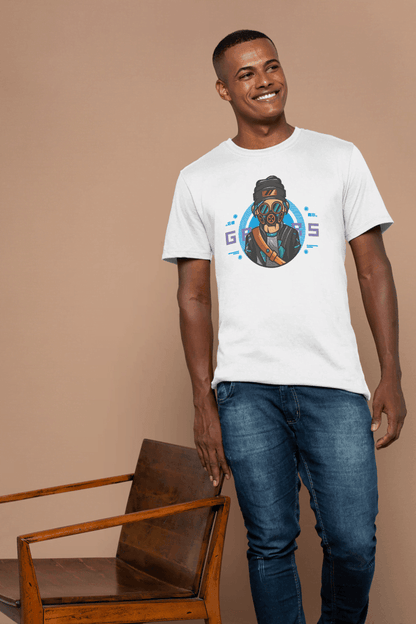 Gamer Gas Mask: Cool Cyberpunk Gaming Tee - Essentia Attire