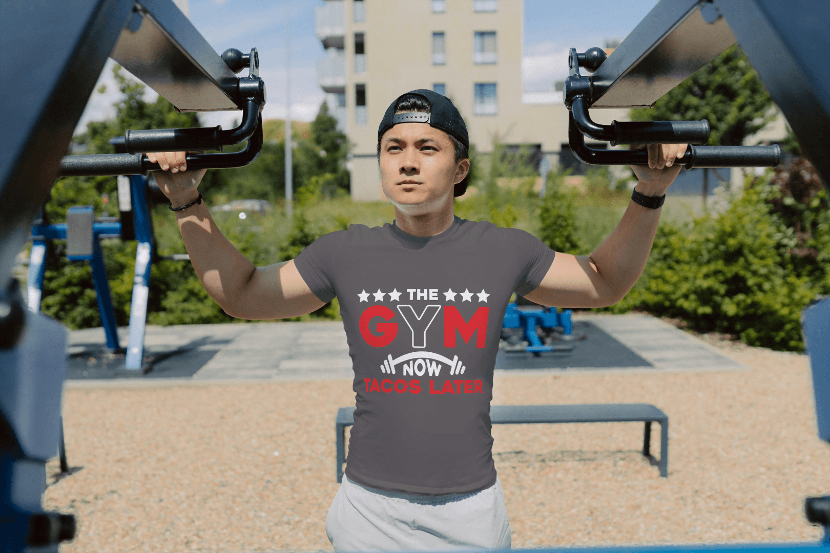 The Gym Now Tacos Later" Motivational: Funny Workout Tee - Essentia Attire