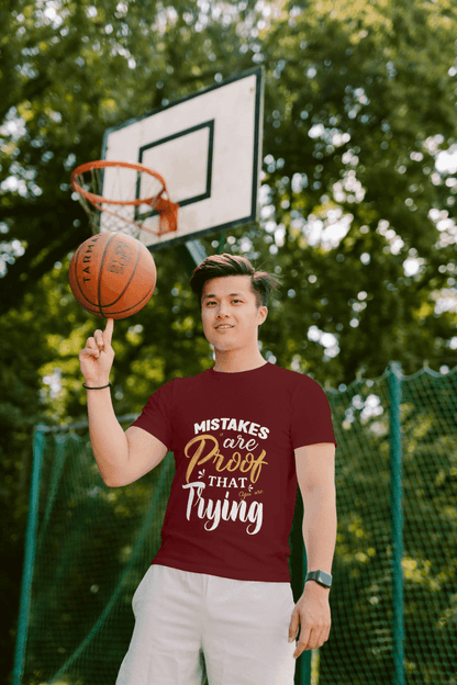 Mistakes Are Proof You're Trying Motivational: Growth Mindset Tee - Essentia Attire