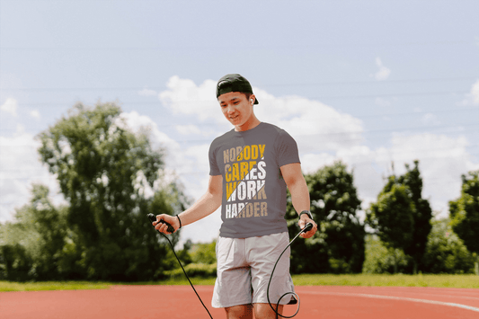 Nobody Cares Work Harder Gym Motivational: Raw Fitness Tee - Essentia Attire