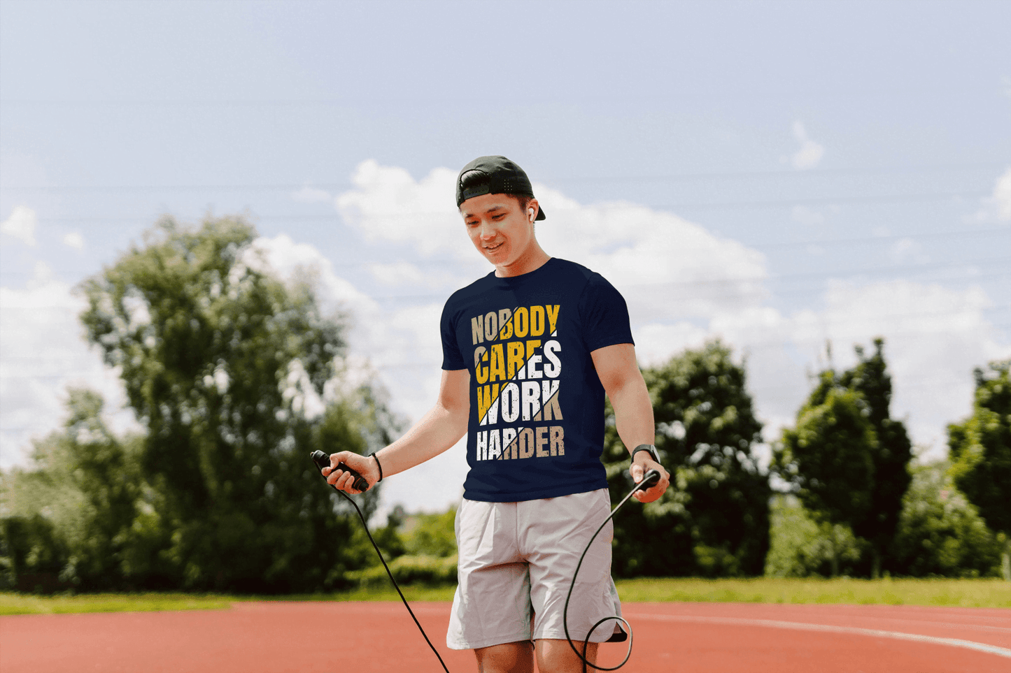 Nobody Cares Work Harder Gym Motivational: Raw Fitness Tee - Essentia Attire