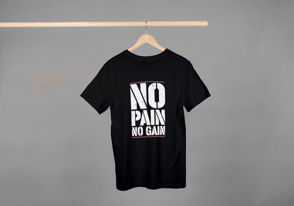 No Pain No Gain Motivational: Workout & Gym Tee - Essentia Attire
